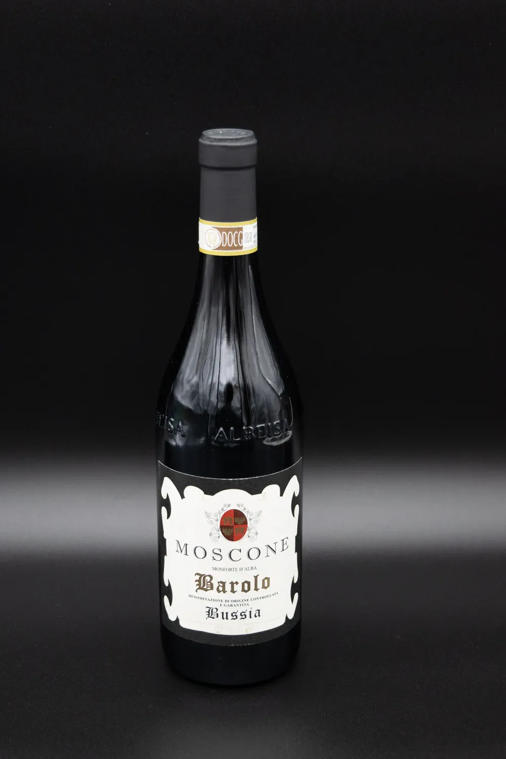 Flaske af Cantina Moscone Barolo Bussia 2015